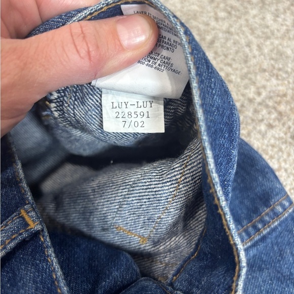 Vintage Y2K Tommy Jeans Low Rise Size 5 Straight Jeans 90s 2002 - Picture 9 of 13